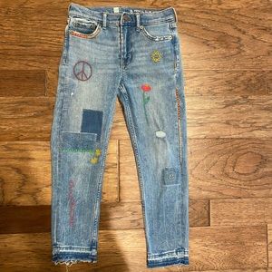 Jeans with embroidery